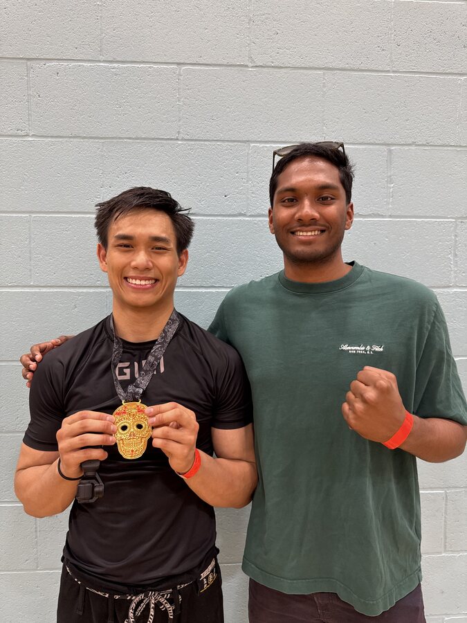 Van after competing at Grappling Industries London